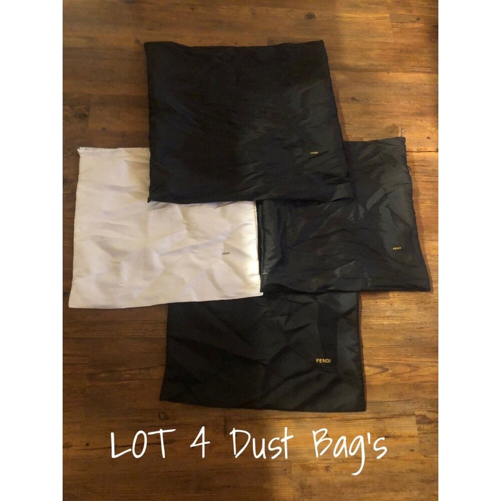 Fendi Drawstring Dust Bag Set - 4 New Tote Bag Storage Bags for Protection